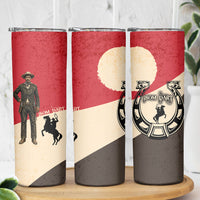 Isom Dart Legend Of The West Skinny Tumbler Vintage Horseshoe Western