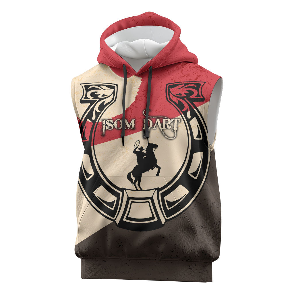 Isom Dart Legend Of The West Sleeveless Hoodie Vintage Horseshoe Western