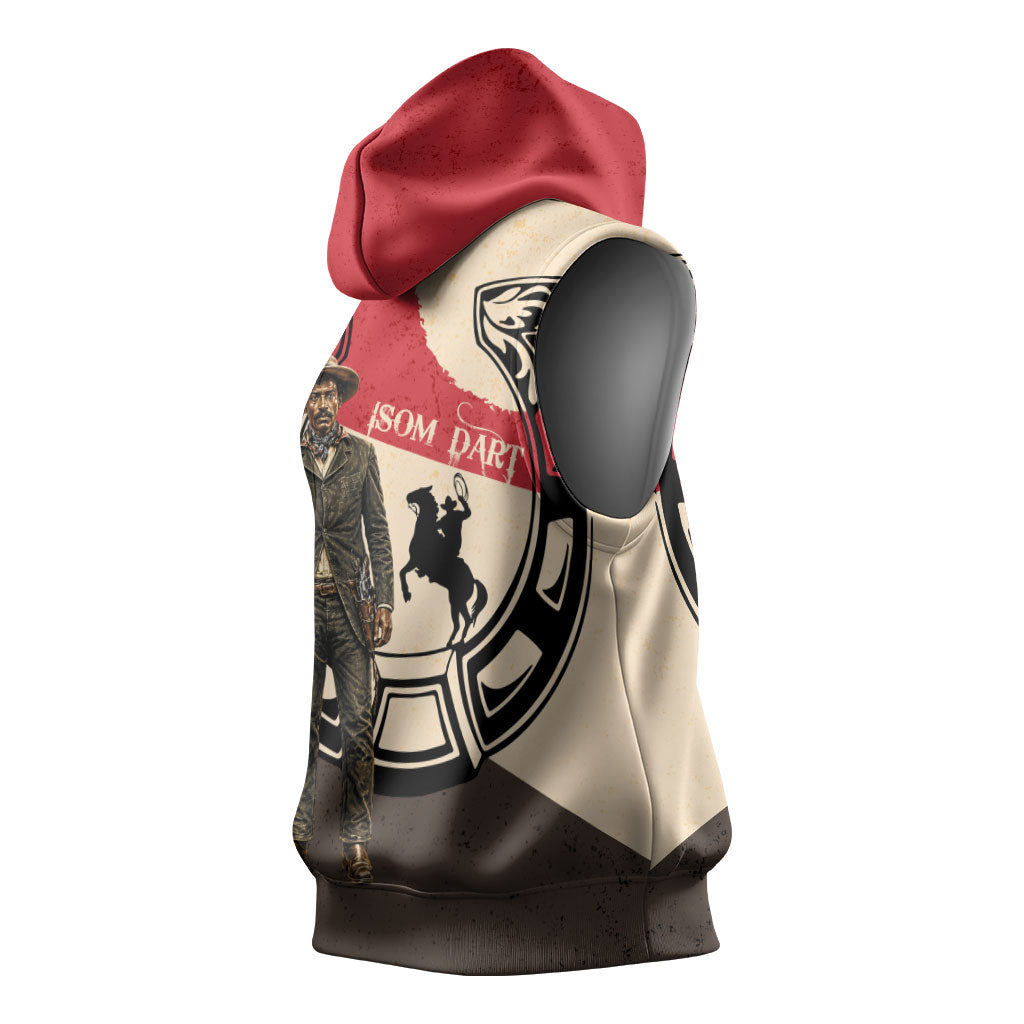 Isom Dart Legend Of The West Sleeveless Hoodie Vintage Horseshoe Western