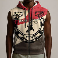 Isom Dart Legend Of The West Sleeveless Zip Hoodie Vintage Horseshoe Western