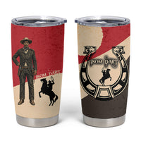 Isom Dart Legend Of The West Tumbler Cup Vintage Horseshoe Western