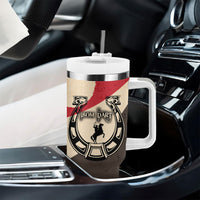 Isom Dart Legend Of The West Tumbler With Handle Vintage Horseshoe Western