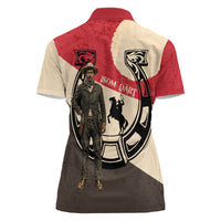 Isom Dart Legend Of The West Women Polo Shirt Vintage Horseshoe Western
