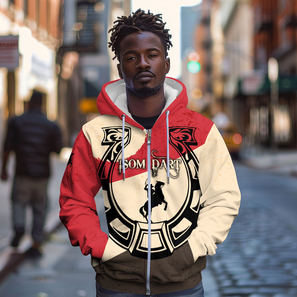 Isom Dart Legend Of The West Zip Hoodie Vintage Horseshoe Western