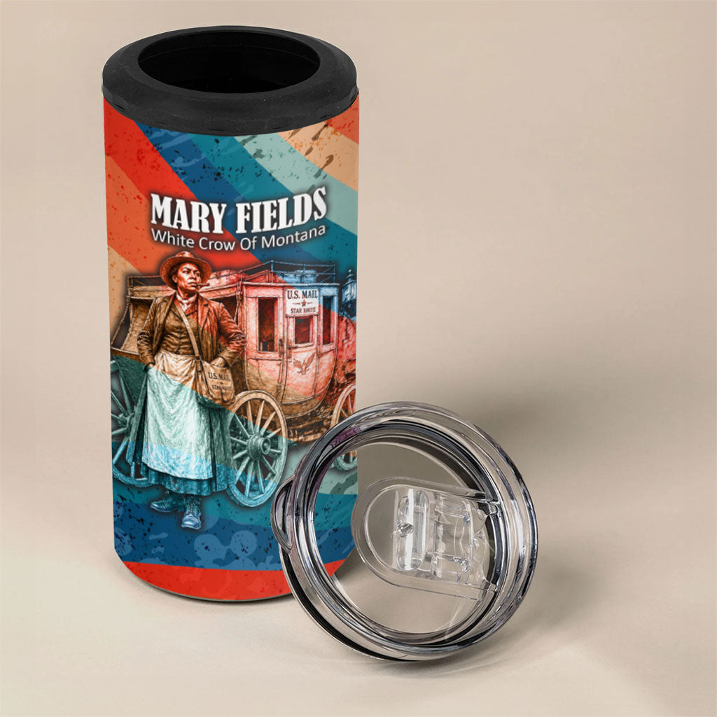 Mary Fields Stagecoach 4 in 1 Can Cooler Tumbler Vintage Retro Grunge Aesthetic Wild West History