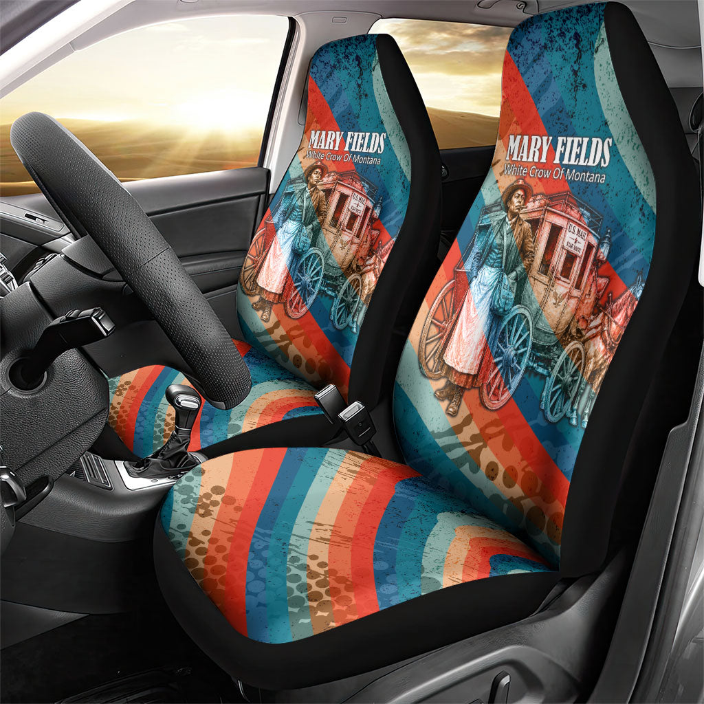 Mary Fields Stagecoach Car Seat Cover Vintage Retro Grunge Aesthetic Wild West History