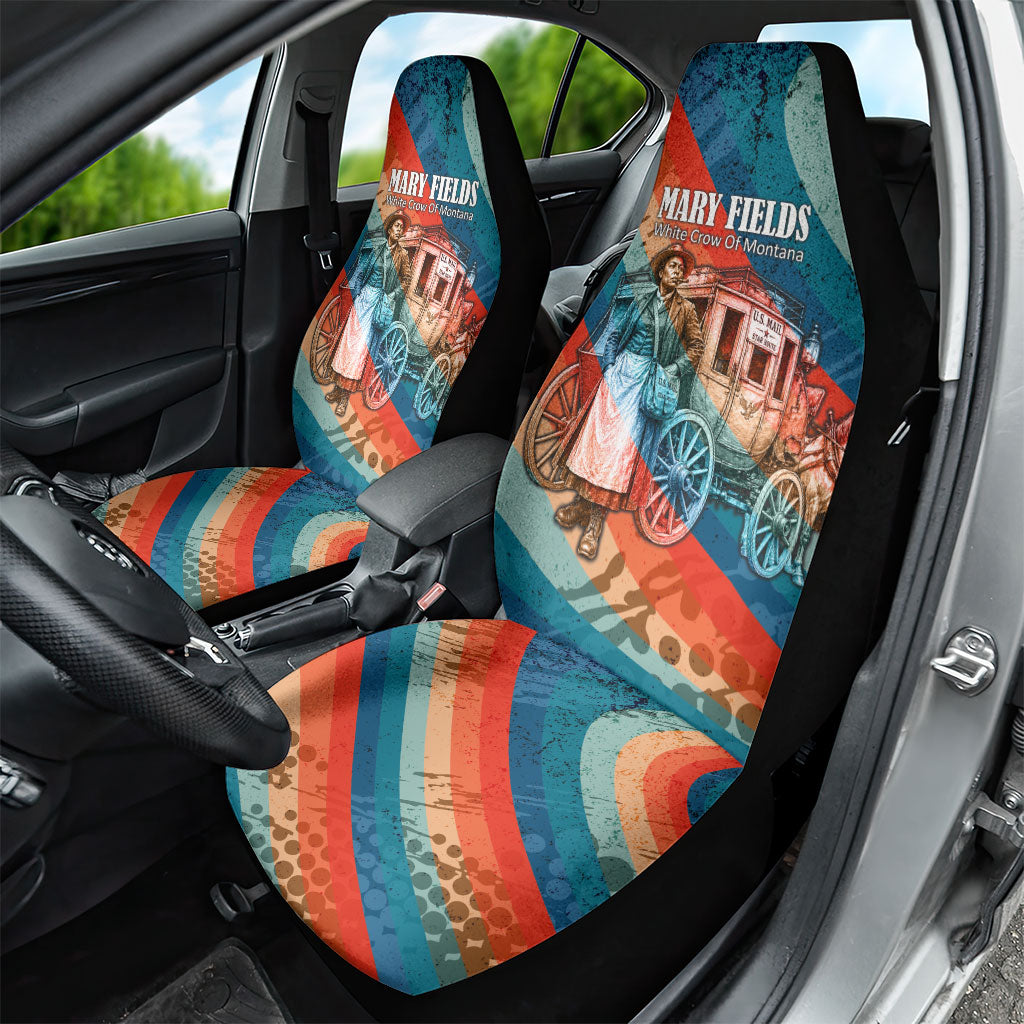 Mary Fields Stagecoach Car Seat Cover Vintage Retro Grunge Aesthetic Wild West History