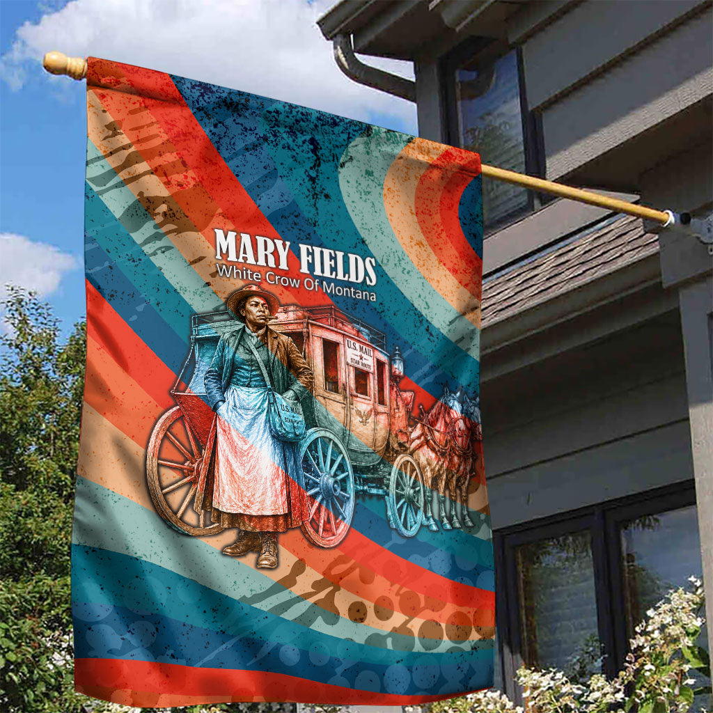 Mary Fields Stagecoach Garden Flag Vintage Retro Grunge Aesthetic Wild West History