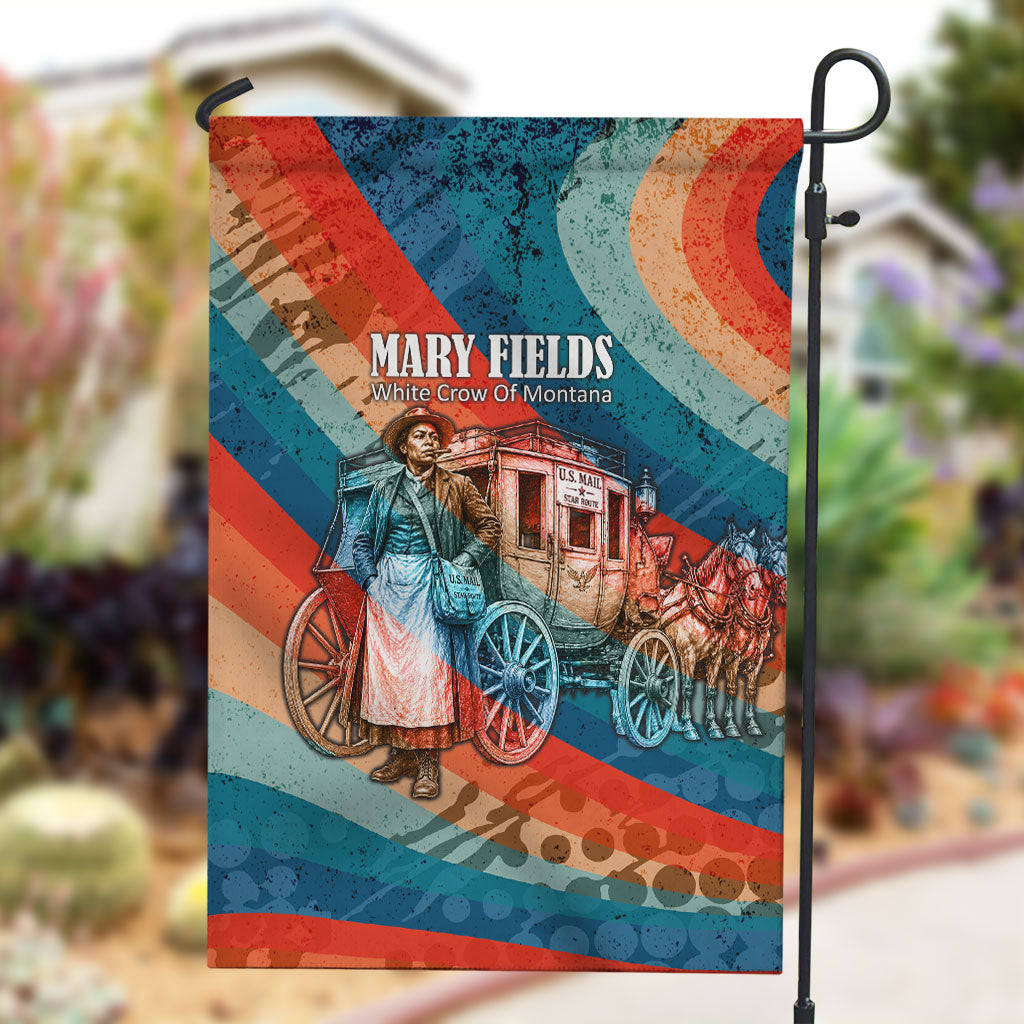 Mary Fields Stagecoach Garden Flag Vintage Retro Grunge Aesthetic Wild West History