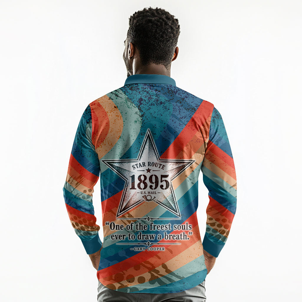 Mary Fields Stagecoach Long Sleeve Polo Shirt Vintage Retro Grunge Aesthetic Wild West History