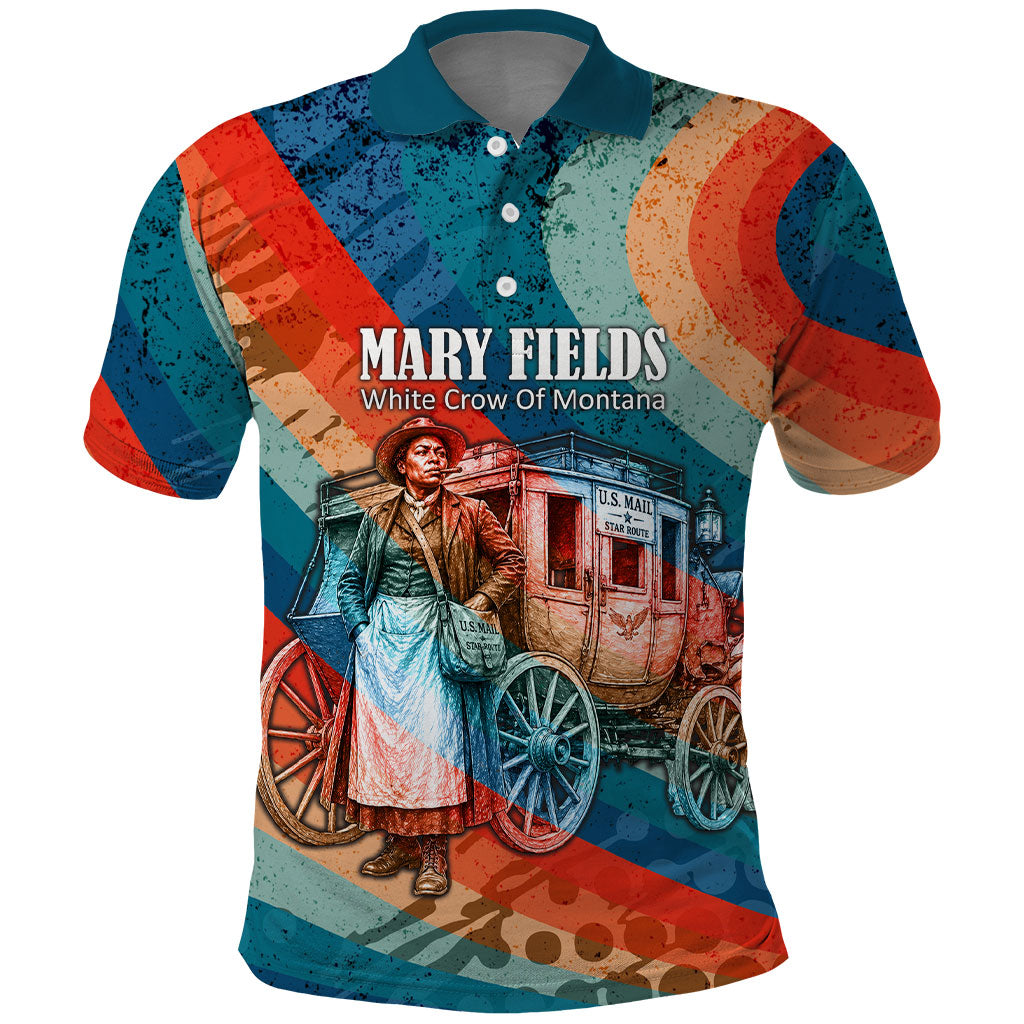 Mary Fields Stagecoach Polo Shirt Vintage Retro Grunge Aesthetic Wild West History