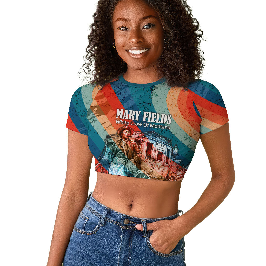 Mary Fields Stagecoach Raglan Cropped T shirt Vintage Retro Grunge Aesthetic Wild West History