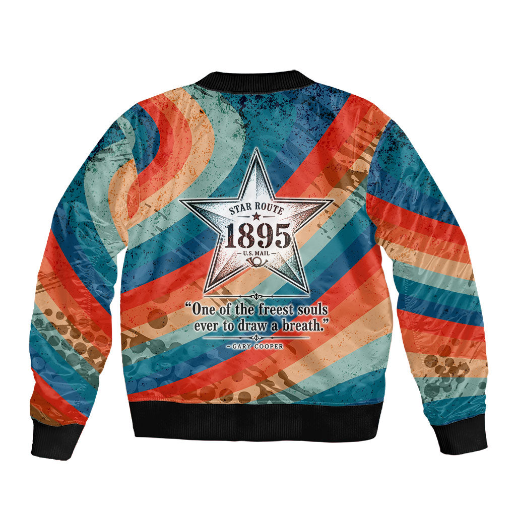 Mary Fields Stagecoach Sleeve Zip Bomber Jacket Vintage Retro Grunge Aesthetic Wild West History