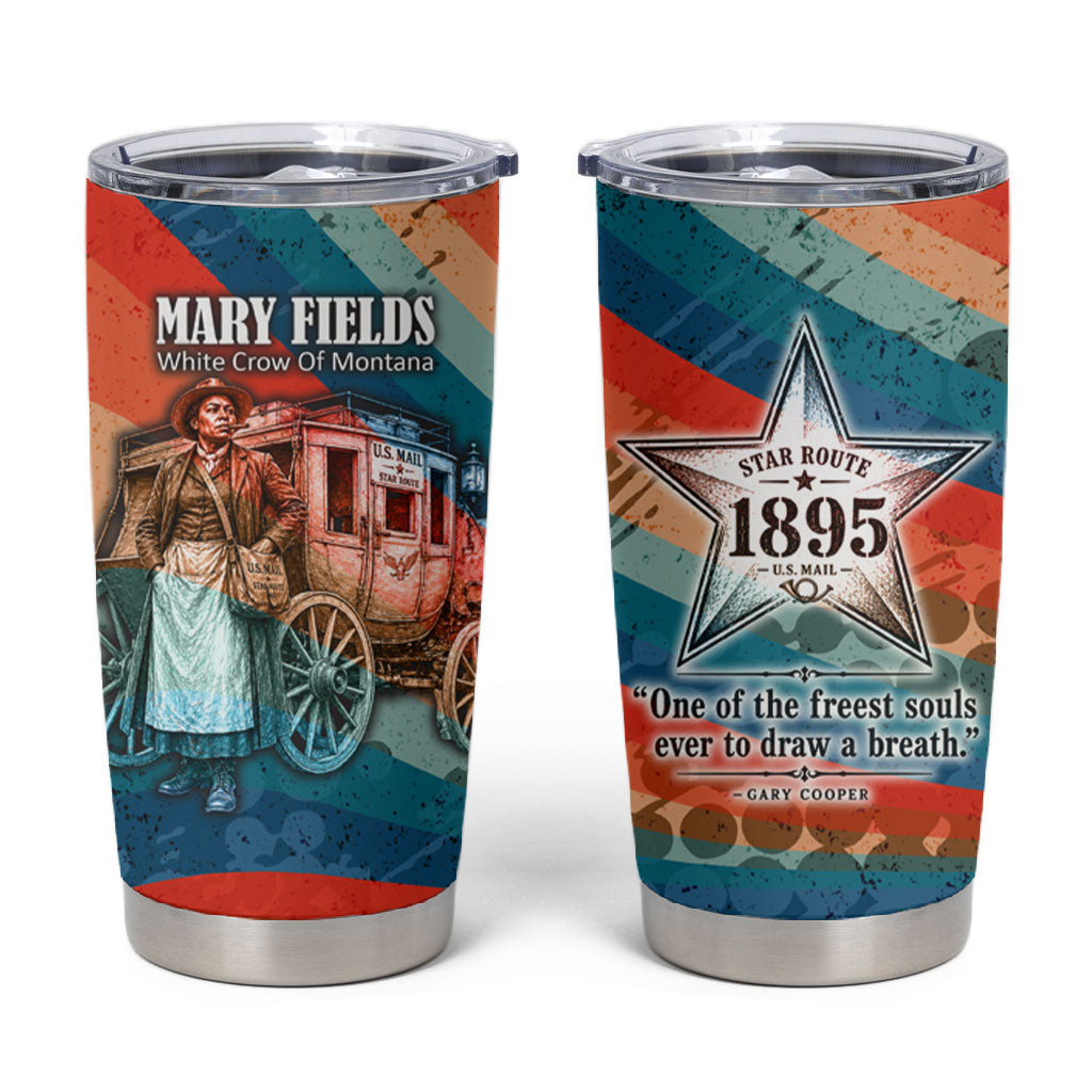 Mary Fields Stagecoach Tumbler Cup Vintage Retro Grunge Aesthetic Wild West History