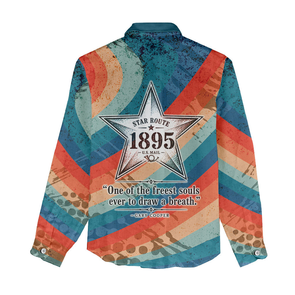 Mary Fields Stagecoach Women Casual Shirt Vintage Retro Grunge Aesthetic Wild West History