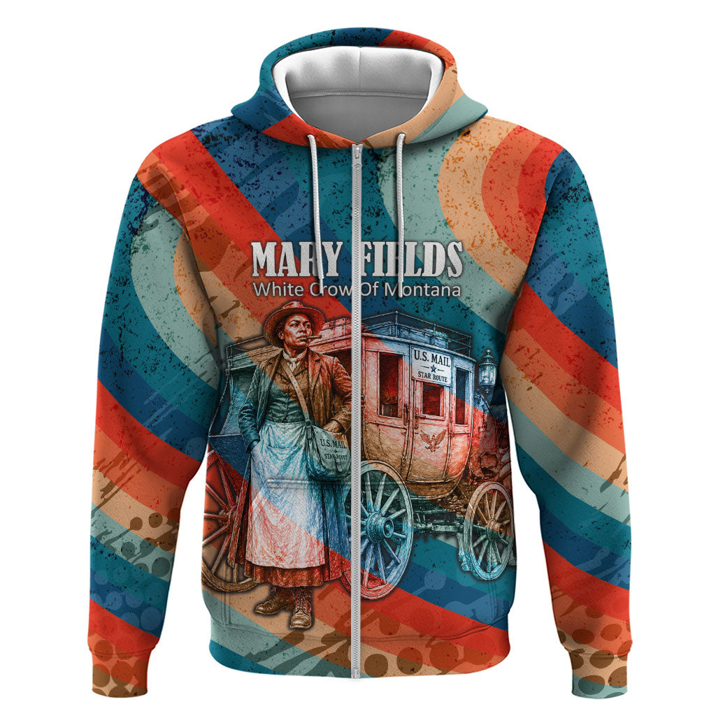 Mary Fields Stagecoach Zip Hoodie Vintage Retro Grunge Aesthetic Wild West History