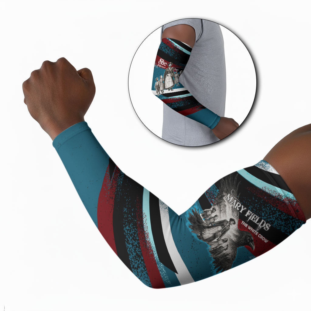 Mary Fields The White Crow Arm Sleeves Vintage Grunge Wild West Portrait And Crow