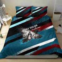 Mary Fields The White Crow Bedding Set Vintage Grunge Wild West Portrait And Crow