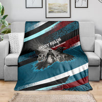 Mary Fields The White Crow Blanket Vintage Grunge Wild West Portrait And Crow