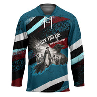 Mary Fields The White Crow Hockey Jersey Vintage Grunge Wild West Portrait And Crow