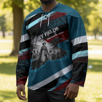 Mary Fields The White Crow Hockey Jersey Vintage Grunge Wild West Portrait And Crow
