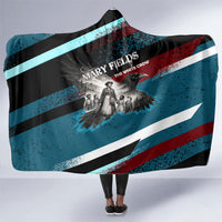 Mary Fields The White Crow Hooded Blanket Vintage Grunge Wild West Portrait And Crow