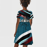 Mary Fields The White Crow Kid Short Sleeve Dress Vintage Grunge Wild West Portrait And Crow