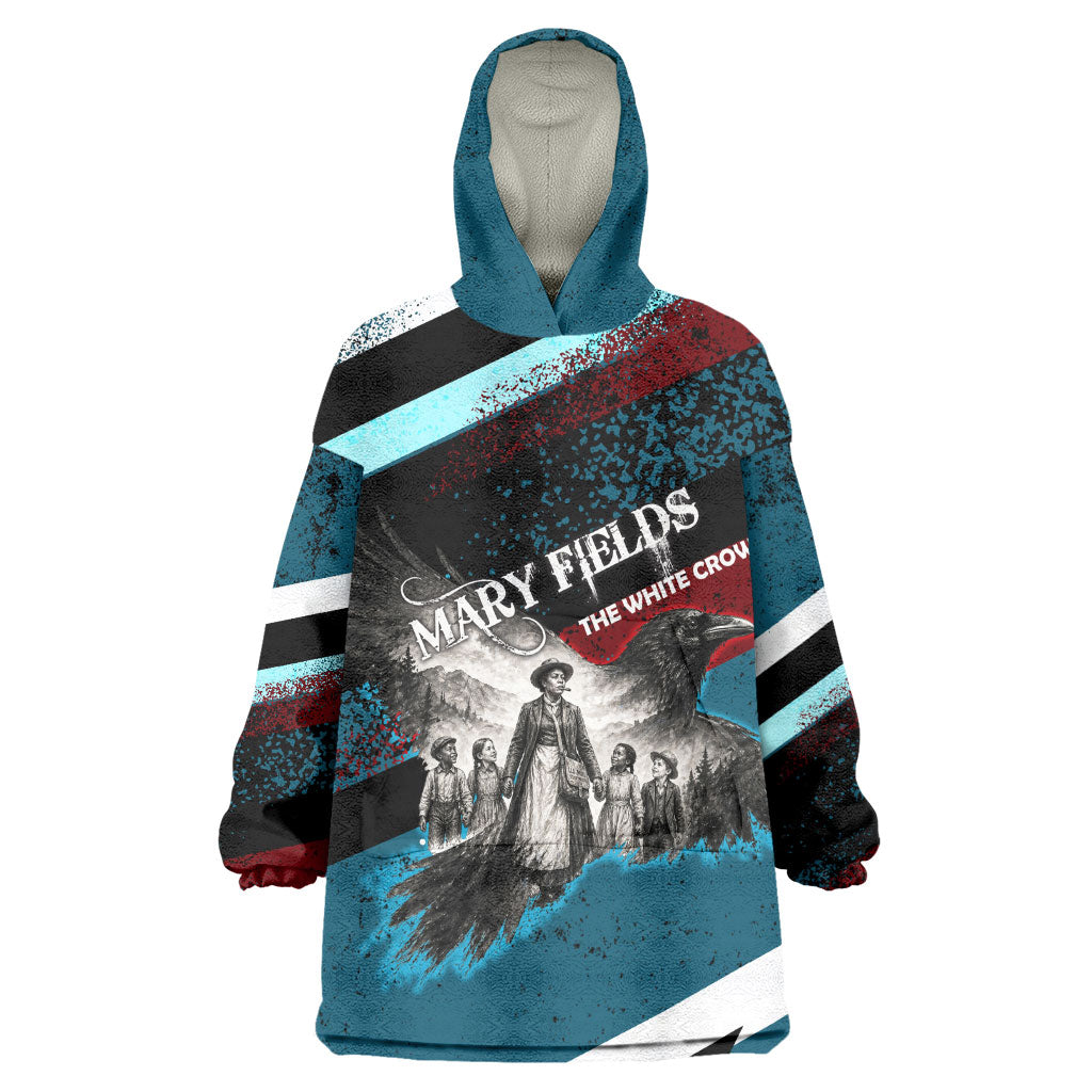 Mary Fields The White Crow Kid Wearable Blanket Hoodie Vintage Grunge Wild West Portrait And Crow