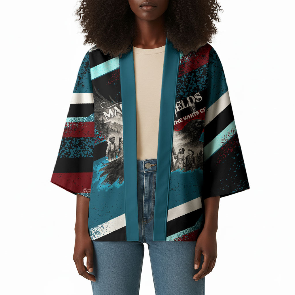 Mary Fields The White Crow Kimono Vintage Grunge Wild West Portrait And Crow
