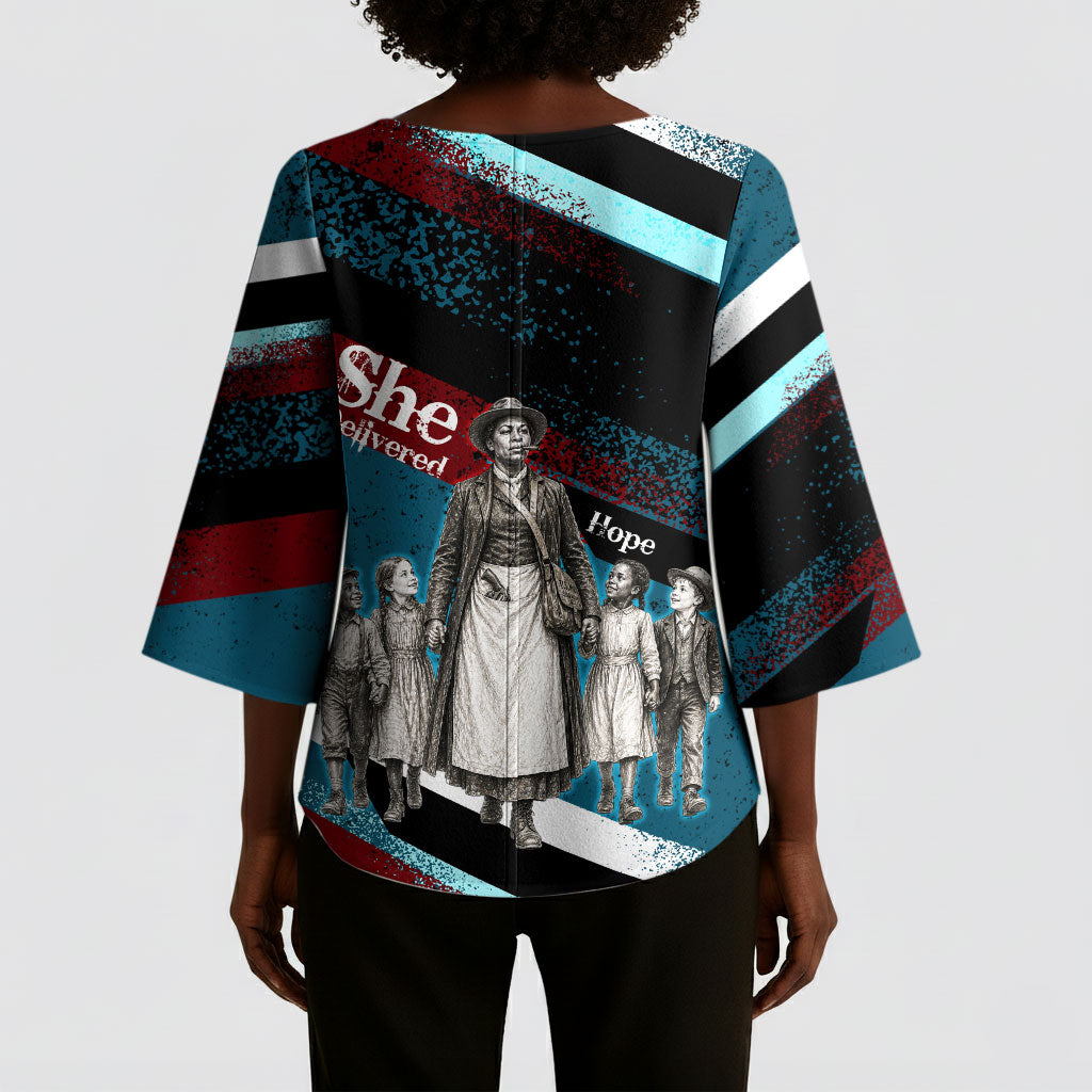 Mary Fields The White Crow Kimono Sleeve Blouse Vintage Grunge Wild West Portrait And Crow
