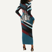 Mary Fields The White Crow Long Sleeve Bodycon Dress Vintage Grunge Wild West Portrait And Crow