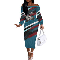 Mary Fields The White Crow Off The Shoulder Long Sleeve Dress Vintage Grunge Wild West Portrait And Crow