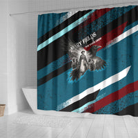 Mary Fields The White Crow Shower Curtain Vintage Grunge Wild West Portrait And Crow