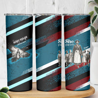 Mary Fields The White Crow Skinny Tumbler Vintage Grunge Wild West Portrait And Crow