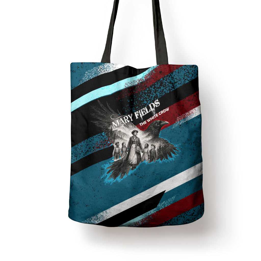 Mary Fields The White Crow Tote Bag Vintage Grunge Wild West Portrait And Crow