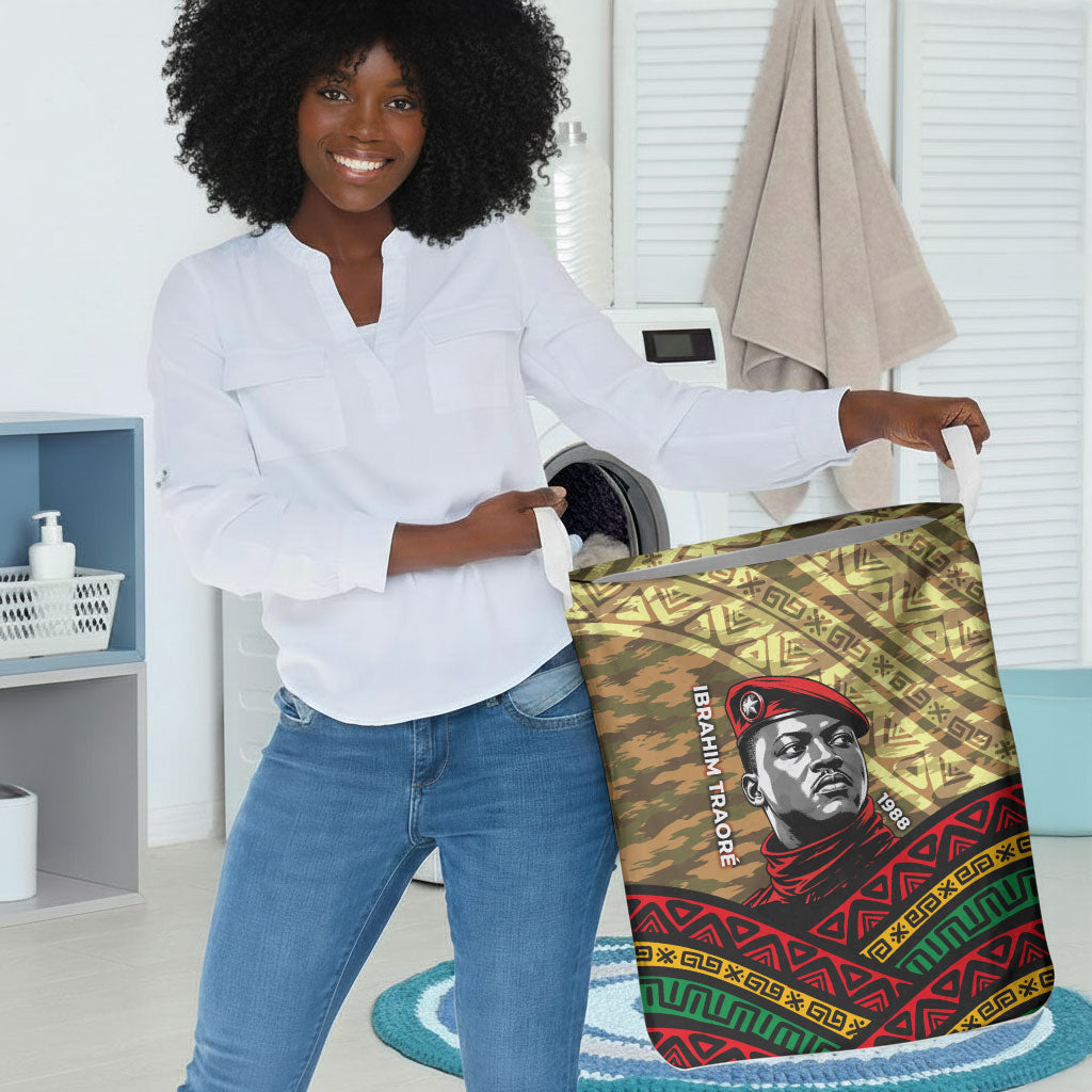 Ibrahim Traore Burkina Faso Laundry Basket West African Revolutionary Art