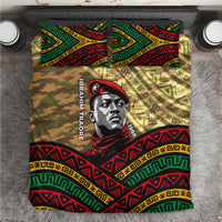 Ibrahim Traore Burkina Faso Bedding Set West African Revolutionary Art