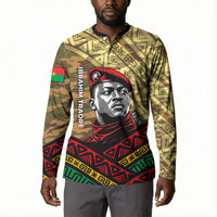 Ibrahim Traore Burkina Faso Button Sweatshirt West African Revolutionary Art