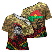 Ibrahim Traore Burkina Faso Cross Shoulder Shirt West African Revolutionary Art