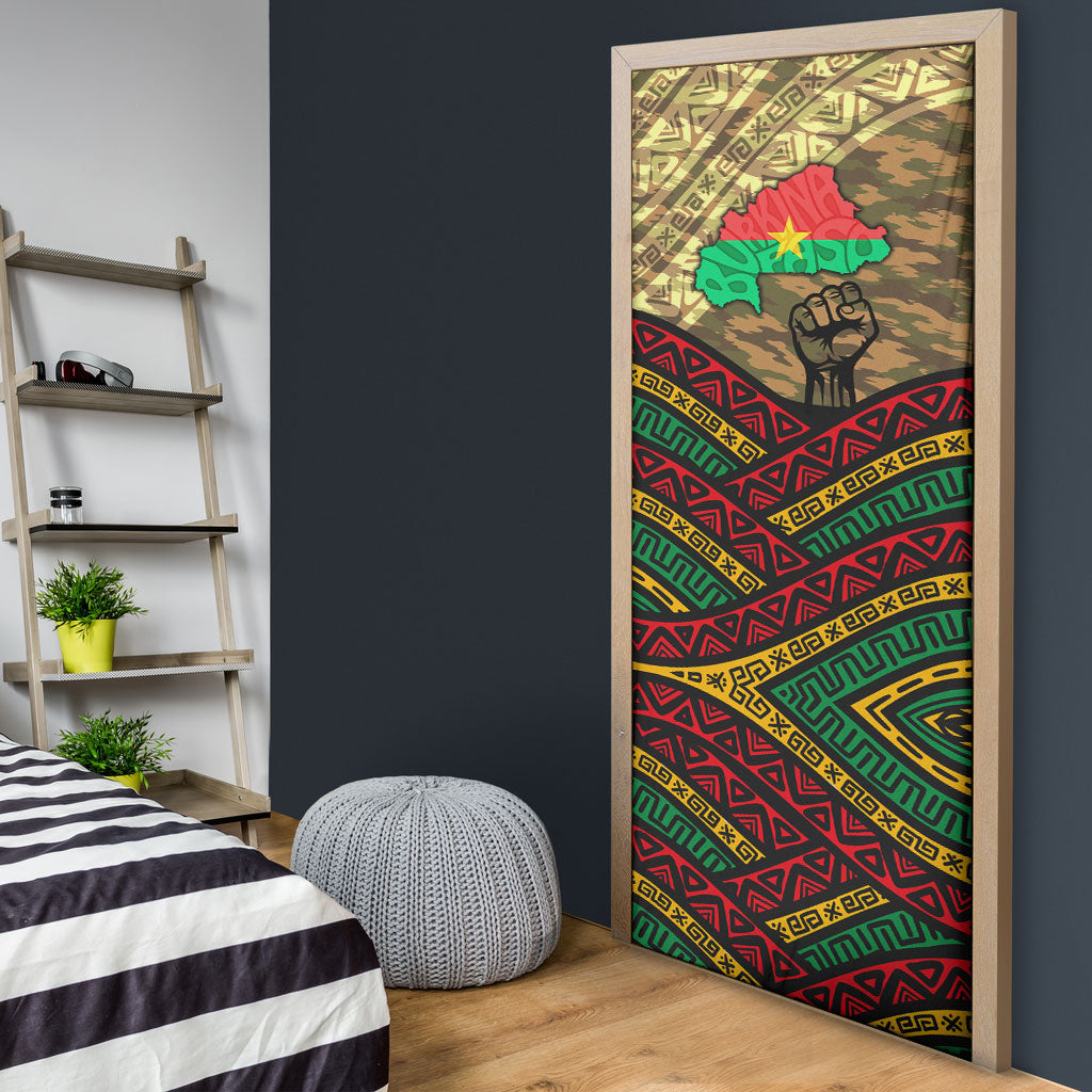 Ibrahim Traore Burkina Faso Door Cover West African Revolutionary Art
