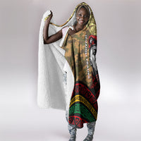 Ibrahim Traore Burkina Faso Hooded Blanket West African Revolutionary Art