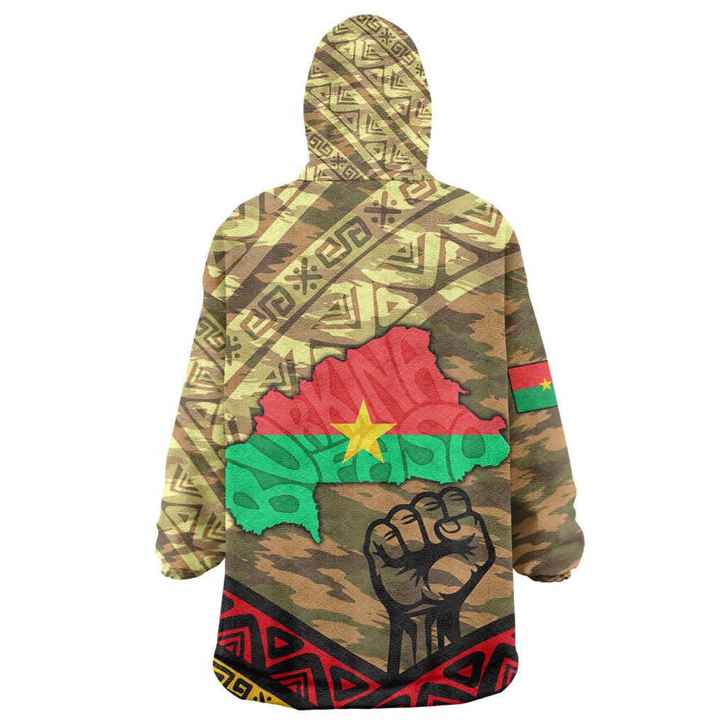 Ibrahim Traore Burkina Faso Kid Wearable Blanket Hoodie West African Revolutionary Art