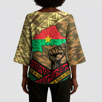 Ibrahim Traore Burkina Faso Kimono Sleeve Blouse West African Revolutionary Art