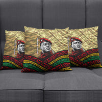 Ibrahim Traore Burkina Faso Pillow Cover West African Revolutionary Art