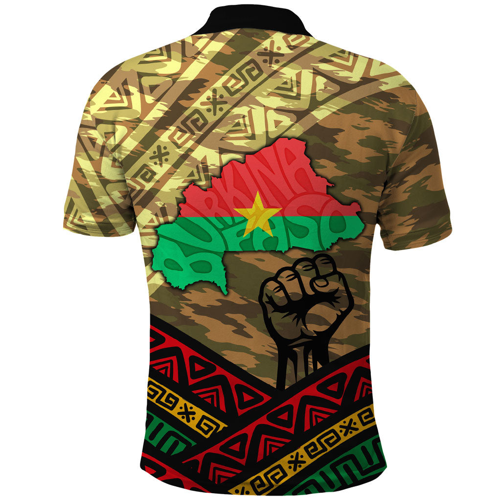 Ibrahim Traore Burkina Faso Polo Shirt West African Revolutionary Art
