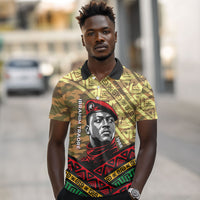 Ibrahim Traore Burkina Faso Polo Shirt West African Revolutionary Art