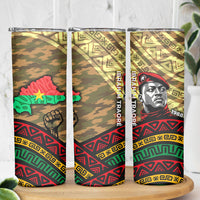 Ibrahim Traore Burkina Faso Skinny Tumbler West African Revolutionary Art