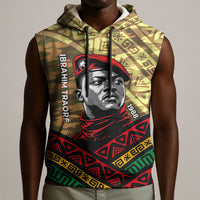 Ibrahim Traore Burkina Faso Sleeveless Hoodie West African Revolutionary Art