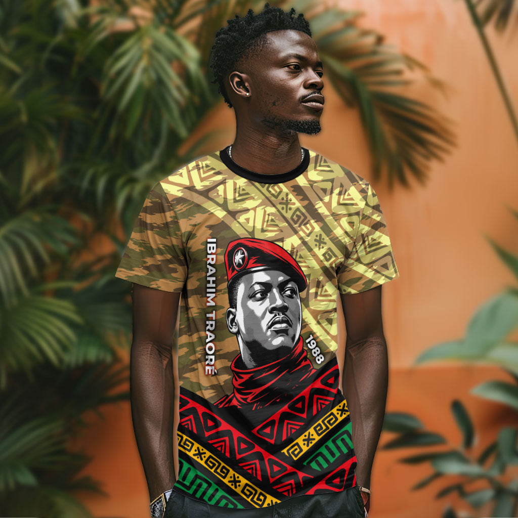 Ibrahim Traore Burkina Faso T shirt West African Revolutionary Art