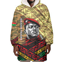 Ibrahim Traore Burkina Faso Wearable Blanket Hoodie West African Revolutionary Art